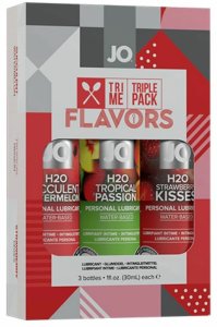 Zestaw lubrykantów Tri Me Triple Pack Flavors - trzypak 3 x 30ml System JO 1