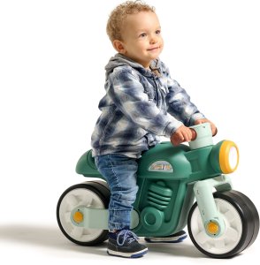 FALK Jeździk Biegowy Ciche Koła Motor Prem1er Retro Zielony 12+ 4