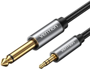 Kabel audio mini jack 3.5mm męski do jack 6.35mm męski Vention BCYHI 3m 2