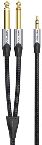 Kabel Vention Jack 3.5mm - Jack 6.3mm 10m szary 2