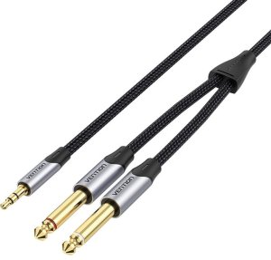 Kabel Vention Jack 3.5mm - Jack 6.3mm 10m szary 3