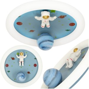 Lampa LED sufitowa plafon do pokoju dziecięcego ściemniana LUMELA + pilot astronauta 1