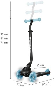 Hulajnoga Qplay Hulajnoga Sema Evo 3w1 Sky Blue 9