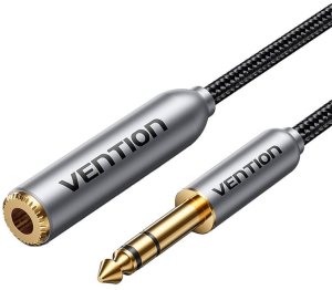 Kabel audio Vention męski do żeński 6.35mm BCXHF 1m 2