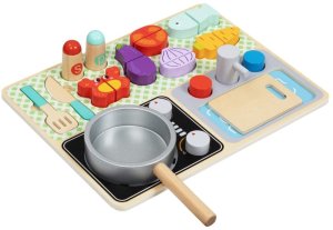 Tooky Toy TOOKY TOY Drewniana kuchnia z akcesoriami - Zestaw małego kucharza 2