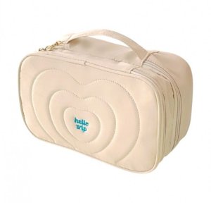 Kosmetyczka damska pikowana kuferek z rączką 24 x 9 x 15 cm KS132K 4