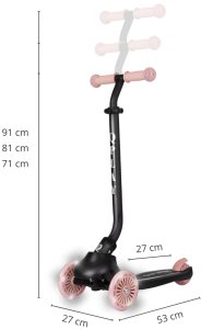 Hulajnoga Qplay Hulajnoga Sema Evo 3w1 Coral Pink 9