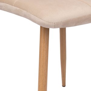 Krzesło welurowe MONTANA VELVET beżowe 12