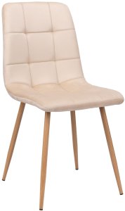 Krzesło welurowe MONTANA VELVET beżowe 4
