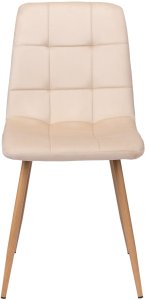 Krzesło welurowe MONTANA VELVET beżowe 5