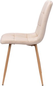 Krzesło welurowe MONTANA VELVET beżowe 7