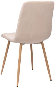 Krzesło welurowe MONTANA VELVET beżowe 8