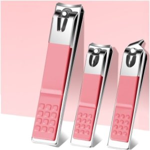 Aptel Zestaw akcesoriów do manicure, pedicure w etui różowe 12w1 AK20 9