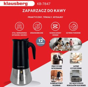 Kawiarka Klausberg 12 filiżanek 3