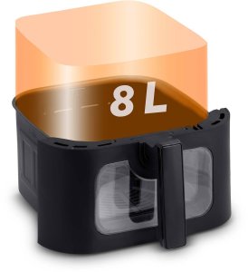 Frytkownica beztłuszczowa Air fryer Berdsen BD-660 czarna 12