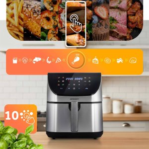 Frytkownica beztłuszczowa Berdsen Frytkownica beztłuszczowa Air fryer BD-659 srebrna 8