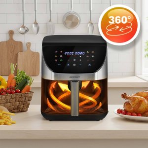 Frytkownica beztłuszczowa Berdsen Frytkownica beztłuszczowa Air fryer BD-659 srebrna 12