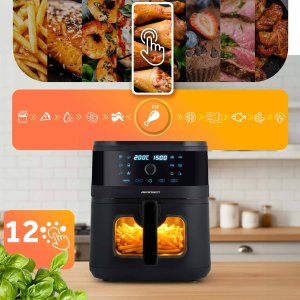 Frytkownica beztłuszczowa Berdsen Frytkownica beztłuszczowa Air fryer BD-661 czarna 7