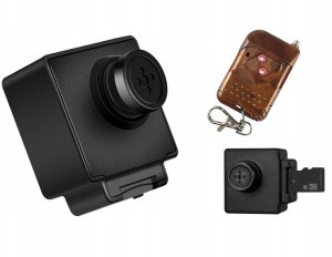 Ukryta Kamera Szpiegowska Guzik z Pilotem 1080P 2