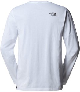 Bluza The North Face M L/S Simple Dome Tee męska : Kolor - Biały, Rozmiar - XL 2