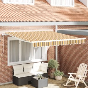 VidaXL Automatyczna Chowana Markiza Wzór Multikolor 350x250 cm 1