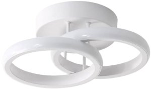 Plafon lampa LED sufitowa okrąg metalowa AT68-2SL-White 1