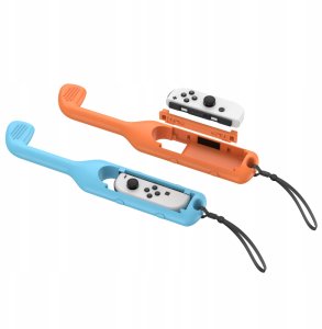 YAXO Uchwyt do Joy-Con GOLF SET do NS/NS2 Inferno Orange&Hydro Blue 3