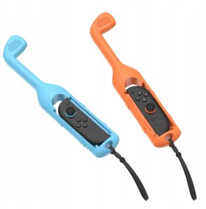 YAXO Uchwyt do Joy-Con GOLF SET do NS/NS2 Inferno Orange&Hydro Blue 4