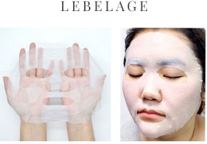 Maska w płacie łagodząca z ekstraktem z mango Lebelage 11