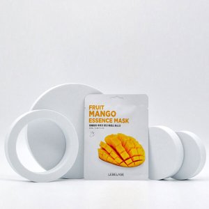 Maska w płacie łagodząca z ekstraktem z mango Lebelage 3