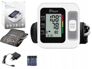 Ciśnieniomierz elektroniczny B26 z funkcją mowy, z zasilaczem 6