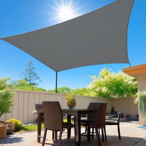 Żagiel przeciwsłoneczny 3x3 m kwadratowy ogrodowy woodoodporny grafitowy UNIWERSALNY 18