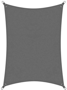 Żagiel cieniujący, ogrodowy 4x2 m osłona przeciwsłoneczna, prostokątny, grafitowy UNIWERSALNY 13