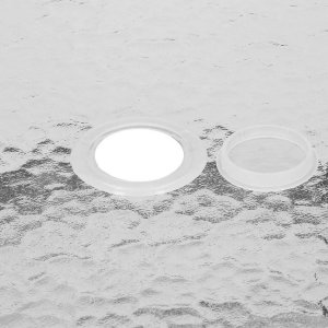 Meble ogrodowe zestaw na taras dla 6 osób: metalowe 6 krzeseł i stół z bezbarwnym szklanym blatem, czarny UNIWERSALNY 10