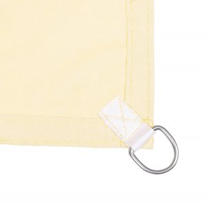 Żagiel przeciwsłoneczny, ogrodowy 4x3 m cieniujący prostokątny, kremowy UNIWERSALNY 11