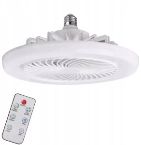 WENTYLATOR SUFITOWY z Oświetleniem LED PLAFON Obrotowy 360 + Pilot 1