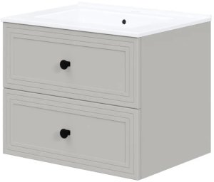 Szafka pod umywalkę TORETO 2S 60cm kaszmirowy mat HALMAR 1