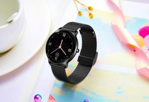 Elegancki Smartwatch Damski z Bransoletą Mesh i Funkcjami Zdrowotnymi 2