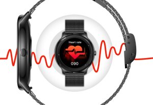 Elegancki Smartwatch Damski z Bransoletą Mesh i Funkcjami Zdrowotnymi 4