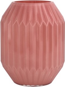Wazon szklany 23 cm różowy AP163657 1