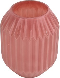 Wazon szklany 23 cm różowy AP163657 2