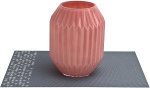 Wazon szklany 23 cm różowy AP163657 6