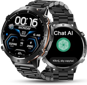SMARTWATCH męski Rubicon RNCF40 black/black Bransoleta PROF 1