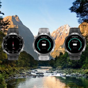 SMARTWATCH męski Rubicon RNCF40 black/black Bransoleta PROF 6