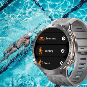 SMARTWATCH męski Rubicon RNCF40 black/black Bransoleta PROF 9