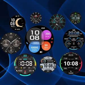 SMARTWATCH męski Rubicon RNCF40 black/black Bransoleta PROF 10