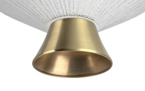 Patera szklana dekoracyjna ze złotą stopką 162398 4