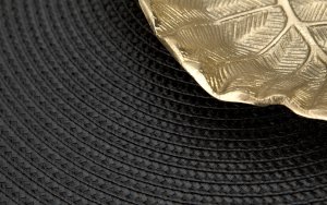 Mata dekoracyjna 38 cm Round 81363 Czarna 5