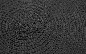 Mata dekoracyjna 38 cm Round 81363 Czarna 6