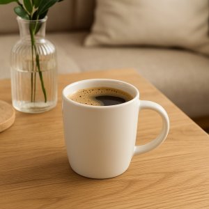 Kubek porcelanowy 350 ml niski Krem 1